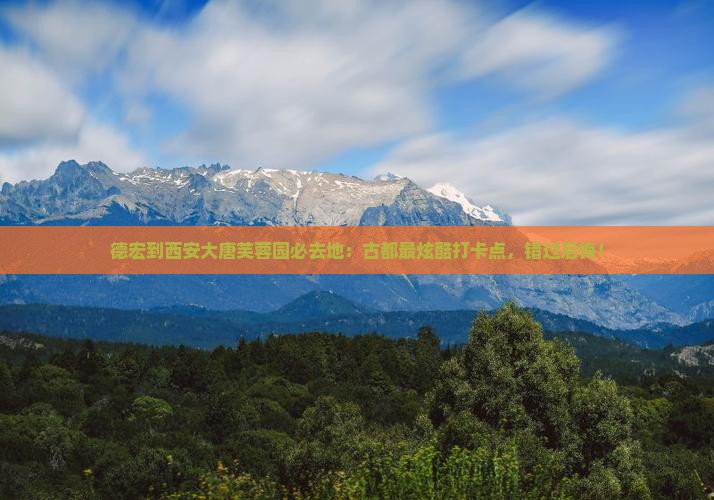 德宏到西安大唐芙蓉园必去地