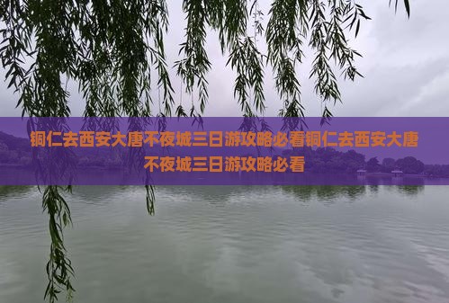 铜仁去西安大唐不夜城三日游