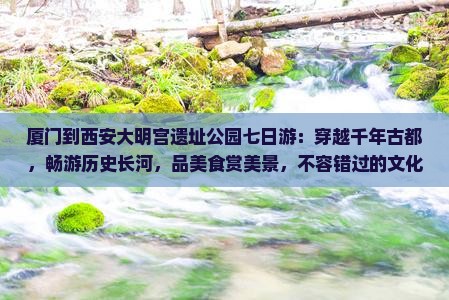 厦门到西安大明宫国家遗址公园七日游