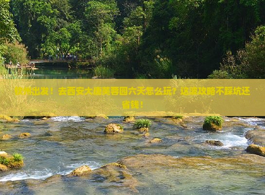钦州去西安大唐芙蓉园六日游