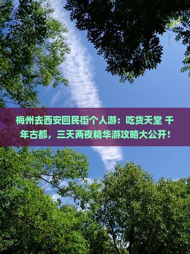 梅州去西安回民街个人游