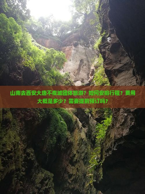 山南去西安大唐不夜城团体旅游？如何安排行程？费用大概是多少？需要提前预订吗？