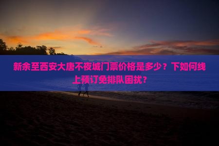 新余至西安大唐不夜城门票价格是多少？下如何线上预订免排队困扰？
