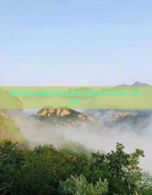 如何规划从桐城出发前往西安大明宫遗址公园的三日游行程？