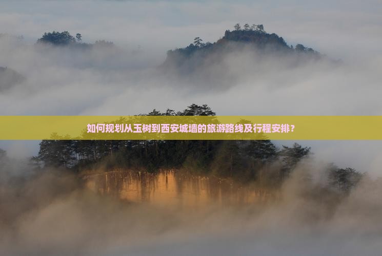 如何规划从玉树到西安城墙的旅游路线及行程安排？