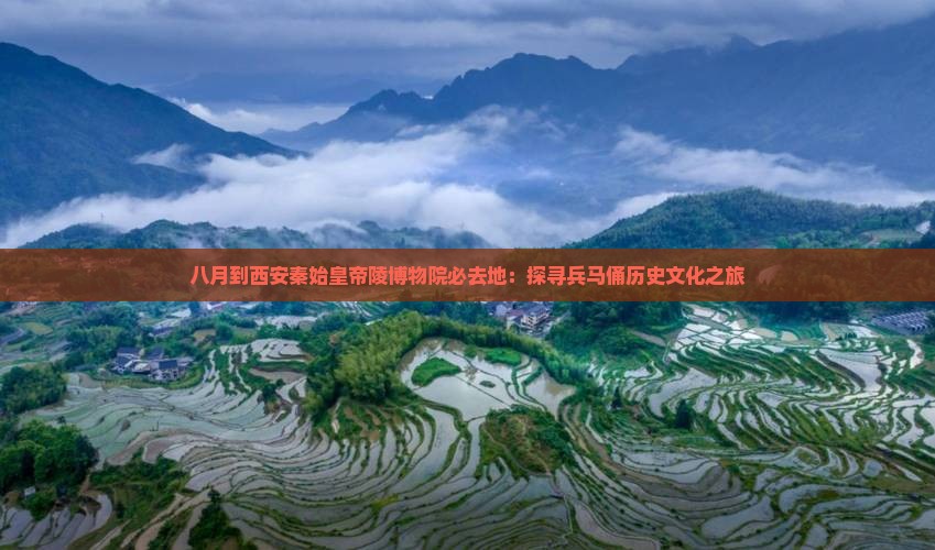 八月到西安秦始皇帝陵博物院必去地：探寻兵马俑历史文化之旅