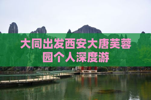 大同出发西安大唐芙蓉园个人深度游