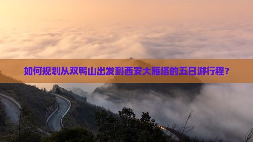 如何规划从双鸭山出发到西安大雁塔的五日游行程？