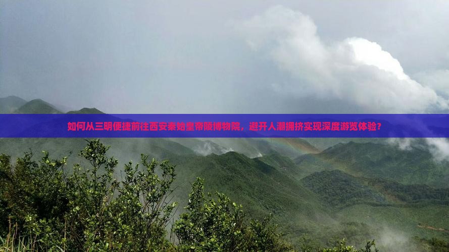 如何从三明便捷前往西安秦始皇帝陵博物院，避开人潮拥挤实现深度游览体验？