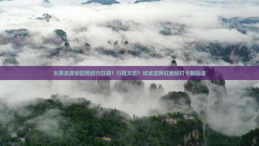 太原去西安回民街六日游？行程太赶？试试这网红地标打卡新玩法
