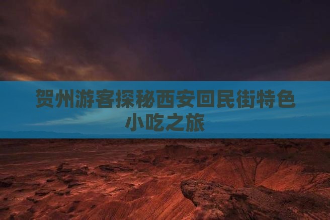 贺州游客探秘西安回民街特色小吃之旅