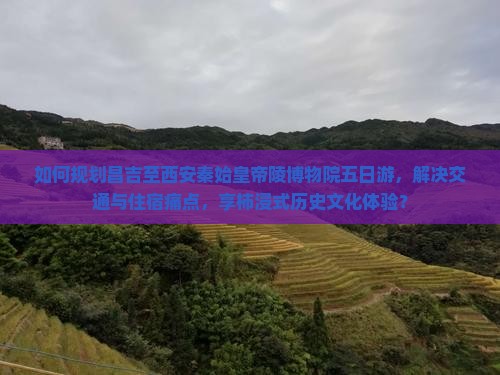 如何规划昌吉至西安秦始皇帝陵博物院五日游，解决交通与住宿痛点，享柿浸式历史文化体验？