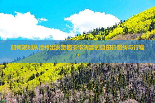 如何规划从沧州出发至西安华清宫的自由行路线与行程？