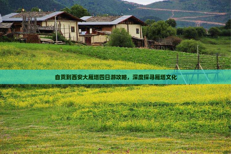 自贡到西安大雁塔四日游攻略，深度探寻雁塔文化
