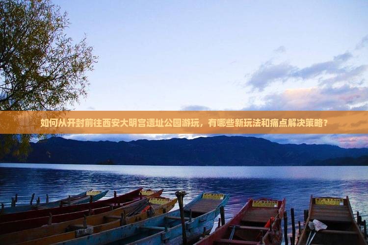 如何从开封前往西安大明宫遗址公园游玩，有哪些新玩法和痛点解决策略？
