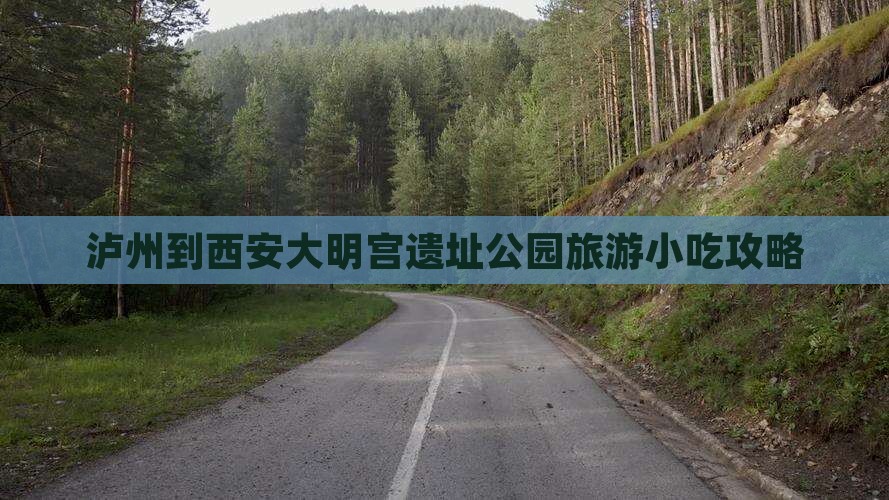 泸州到西安大明宫遗址公园旅游小吃攻略