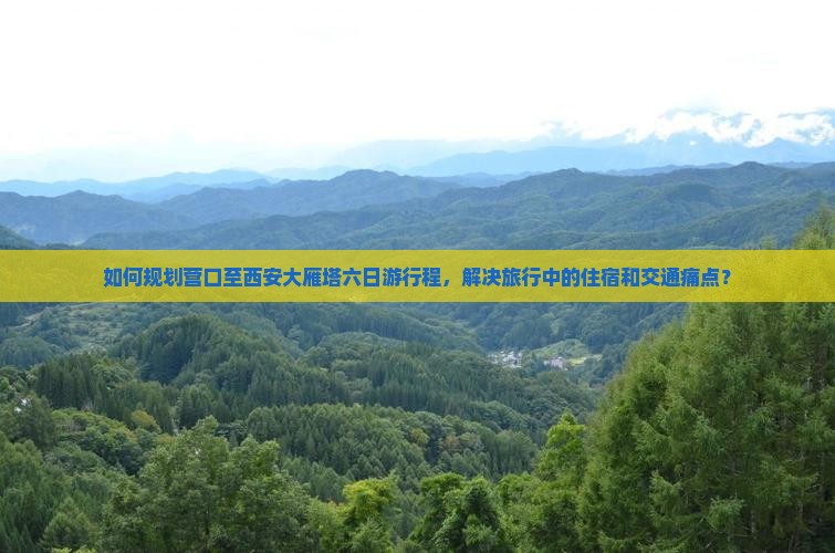 如何规划营口至西安大雁塔六日游行程，解决旅行中的住宿和交通痛点？