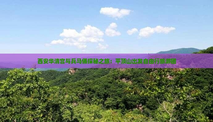 西安华清宫与兵马俑探秘之旅：平顶山出发自由行旅游团