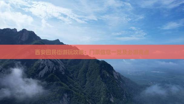 西安回民街游玩攻略：门票信息一览及必游亮点