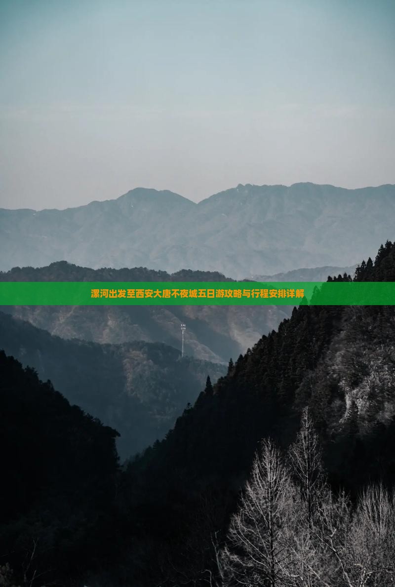 漯河出发至西安大唐不夜城五日游攻略与行程安排详解