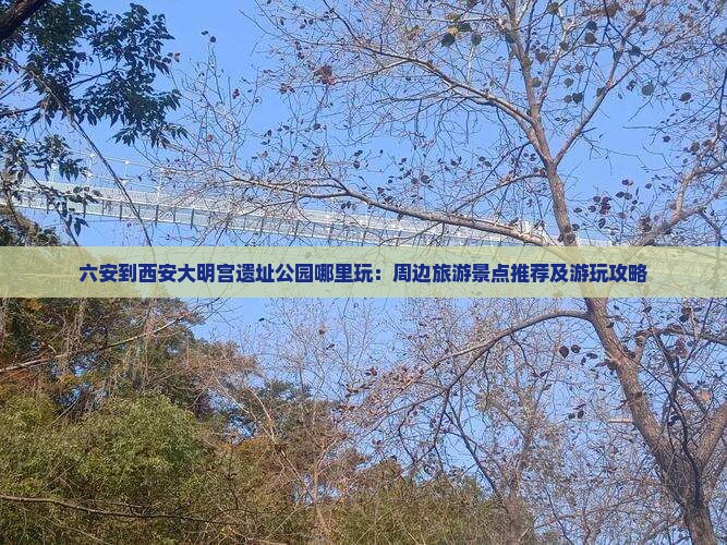 六安到西安大明宫遗址公园哪里玩：周边旅游景点推荐及游玩攻略