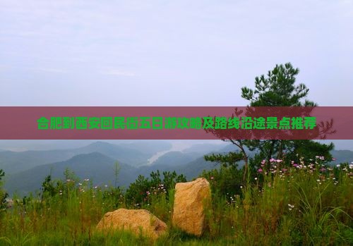 合肥到西安回民街五日游攻略及路线沿途景点推荐