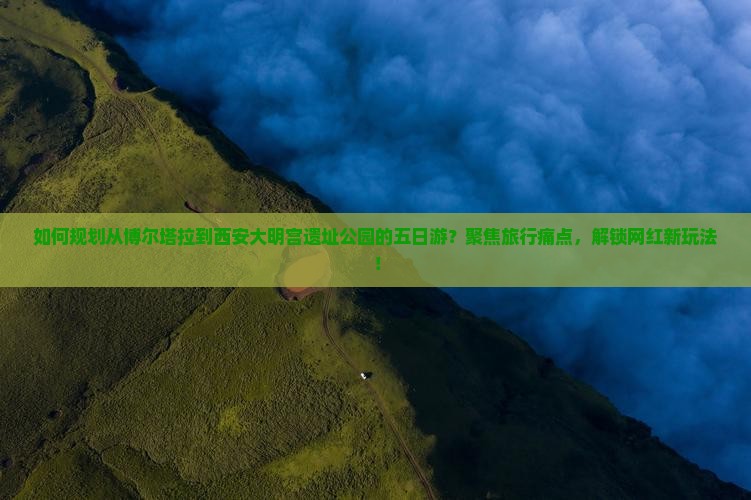 如何规划从博尔塔拉到西安大明宫遗址公园的五日游？聚焦旅行痛点，解锁网红新玩法！