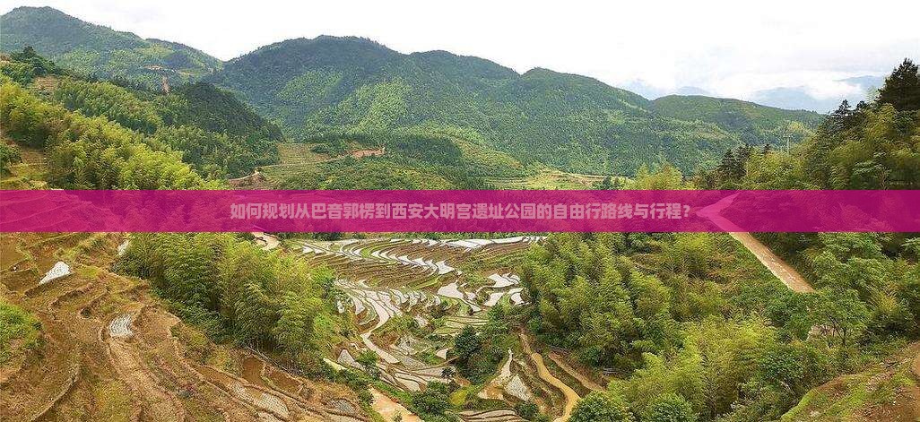 如何规划从巴音郭楞到西安大明宫遗址公园的自由行路线与行程？