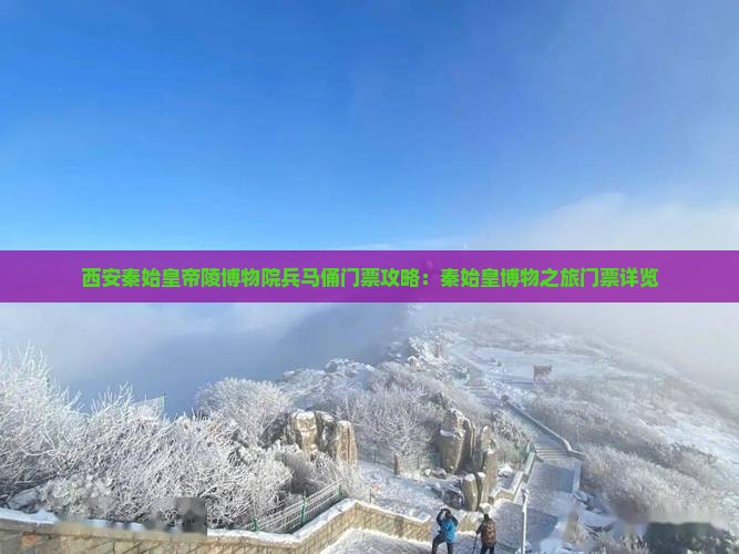 西安秦始皇帝陵博物院兵马俑门票攻略：秦始皇博物之旅门票详览