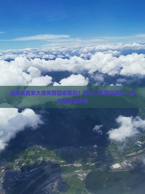 汕尾去西安大唐芙蓉园哪里玩？担心门票贵又堵车，赶紧看这篇攻略