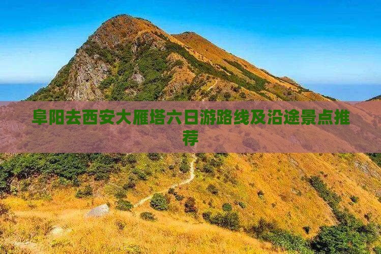 阜阳去西安大雁塔六日游路线及沿途景点推荐