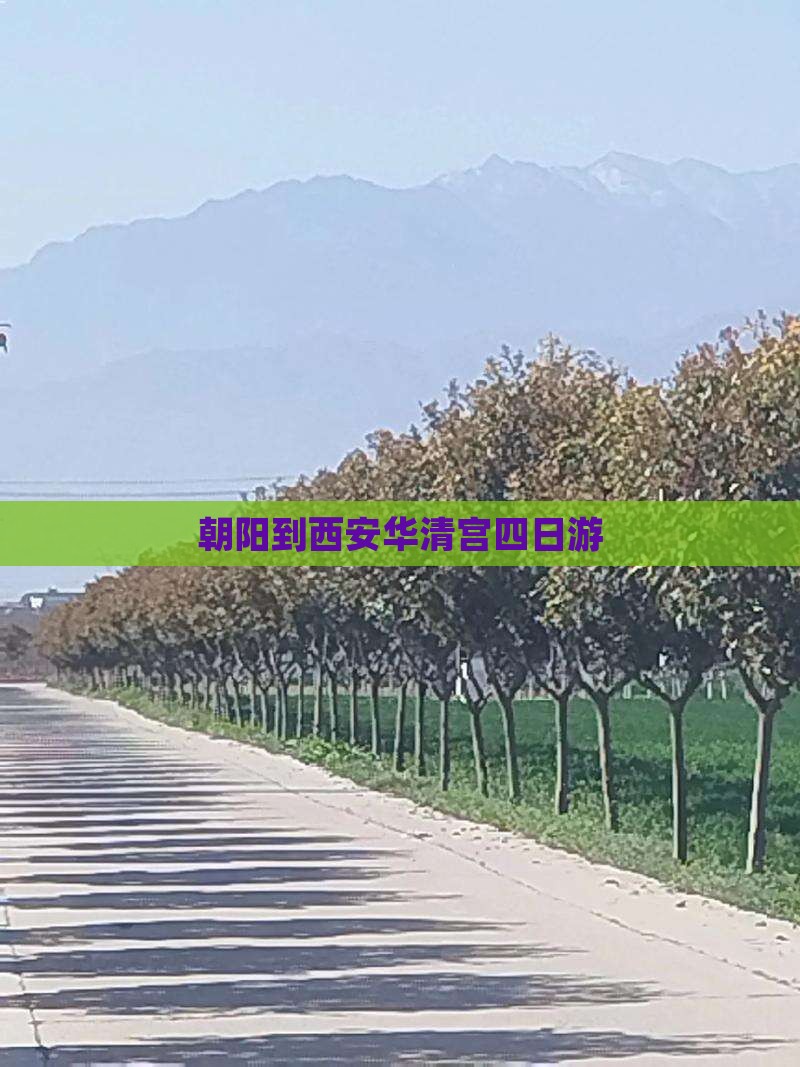 朝阳到西安华清宫四日游