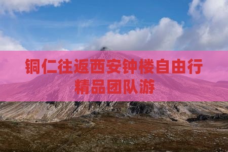 铜仁往返西安钟楼自由行精品团队游
