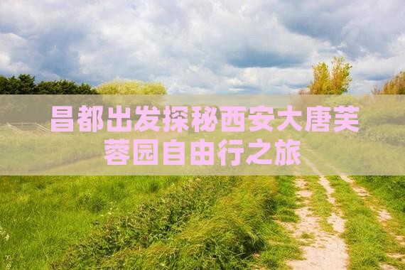 昌都出发探秘西安大唐芙蓉园自由行之旅