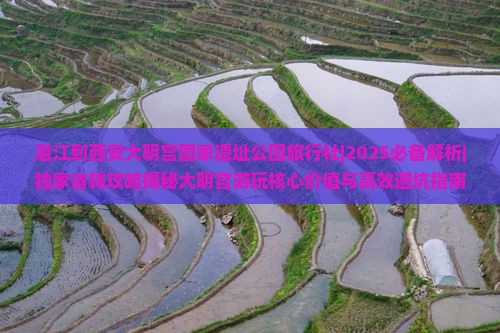 湛江到西安大明宫国家遗址公园旅行社
