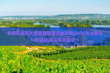 黄南去西安大唐芙蓉园个人游