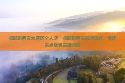 邯郸到西安大雁塔个人游