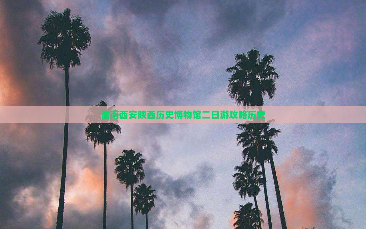 淮南到西安陕西历史博物馆二日游