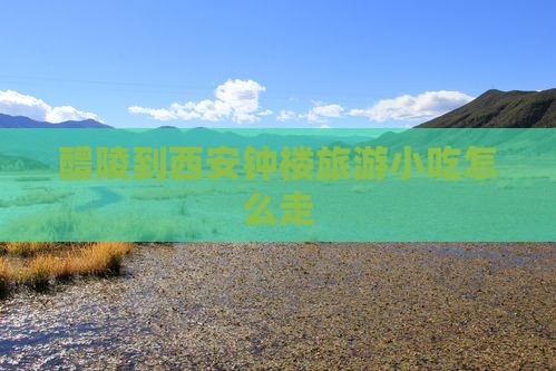 醴陵到西安钟楼旅游小吃