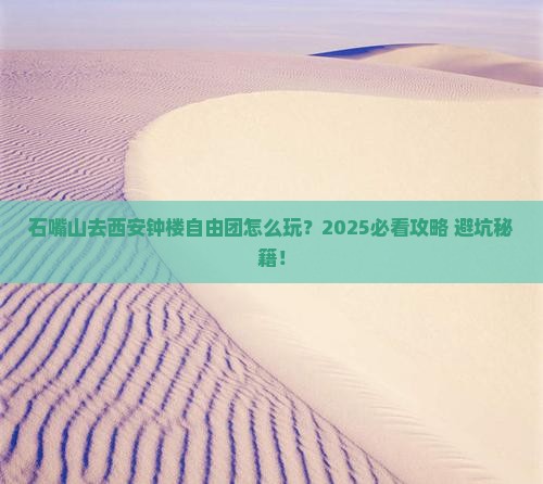 石嘴山去西安钟楼自由团