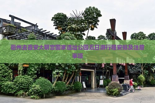衢州去西安大明宫国家遗址公园五日游