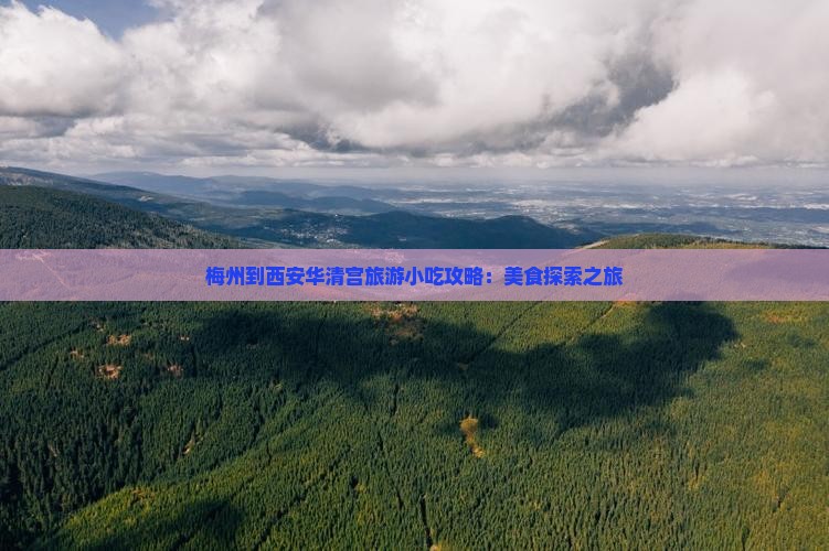 梅州到西安华清宫旅游小吃