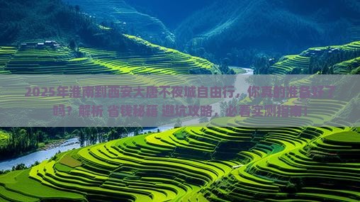 淮南到西安大唐不夜城自由行