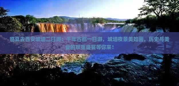 临夏去西安城墙二日游