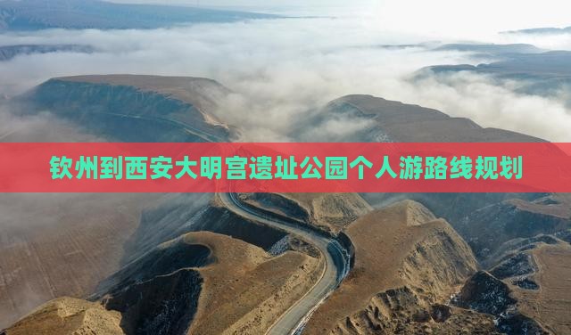 钦州到西安大明宫国家遗址公园个人游