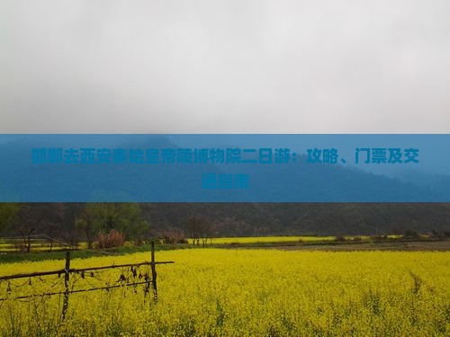 邯郸去西安秦始皇帝陵博物院二日游