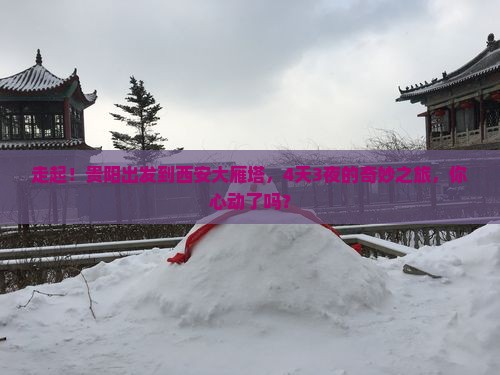 贵阳到西安大雁塔四日游