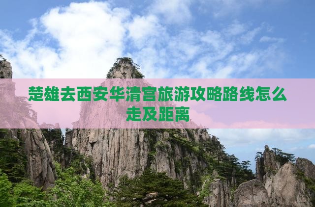 楚雄去西安华清宫旅游