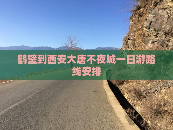 鹤壁到西安大唐不夜城一日游