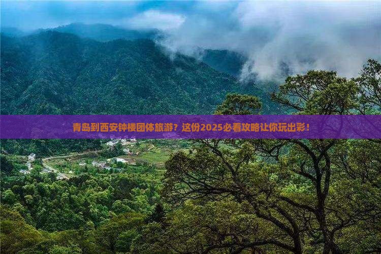 青岛到西安钟楼团体旅游